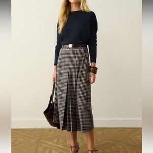 Tuckernuck English Check Phoebe Riding Skirt Size 8